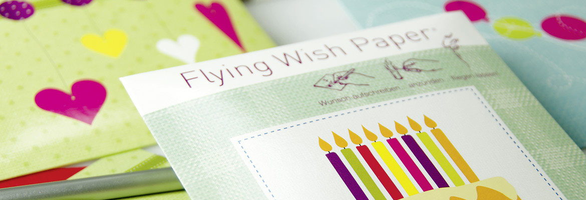 Flying Wish Paper - fliegendes Wunschpapier von Contento